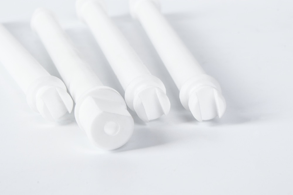 CNC machined PTFE material poles with smooth finish