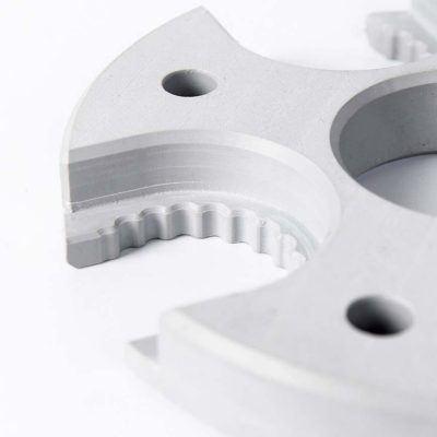 CNC machined pvc material part with a smooth surface finish