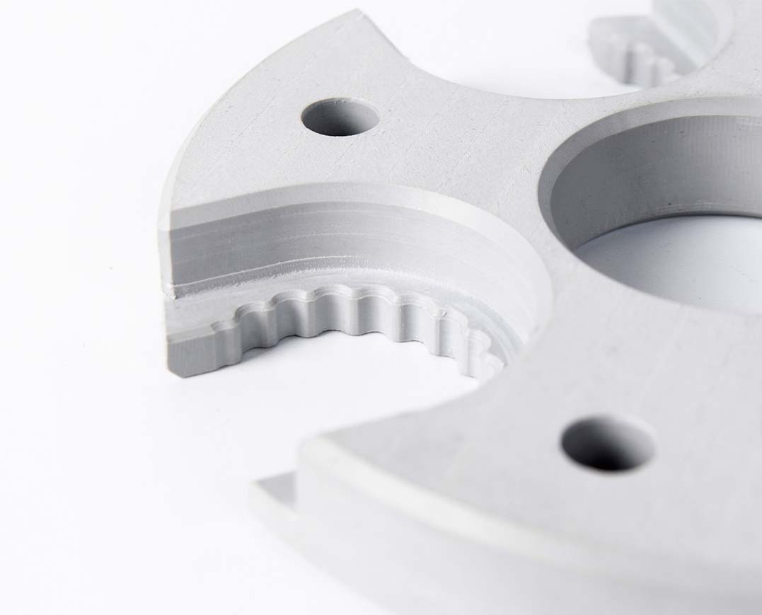 CNC machined pvc material part with a smooth surface finish