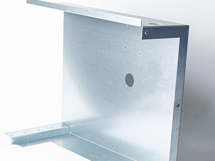 sheet metal bent part with passivated finish