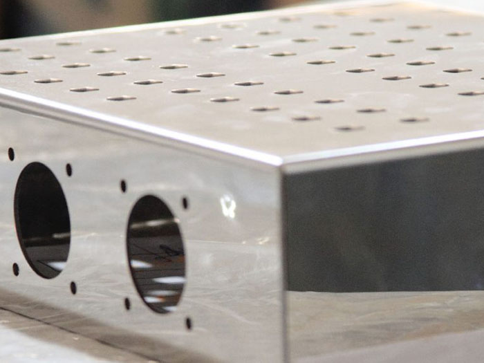 sheet metal precision part with polished finish