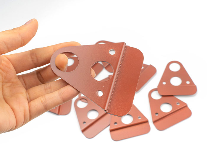 sheet metal prototype parts with spray painted finish