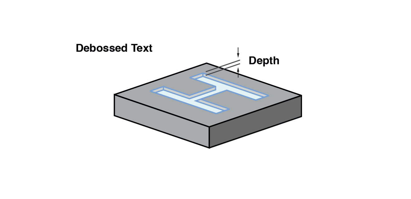 Design Debossed Text in Injection Molding