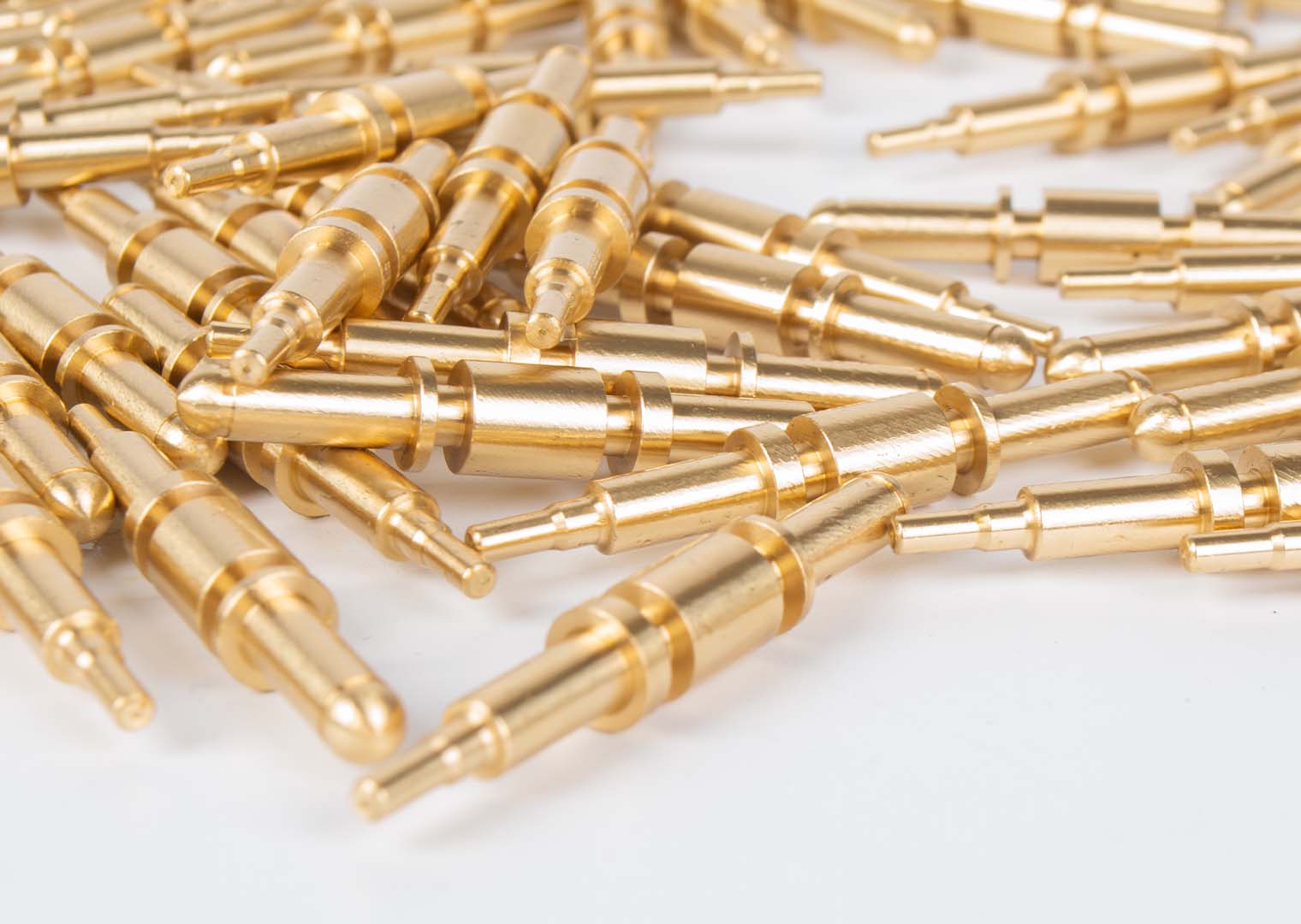 CNC brass parts with smooth machined finish