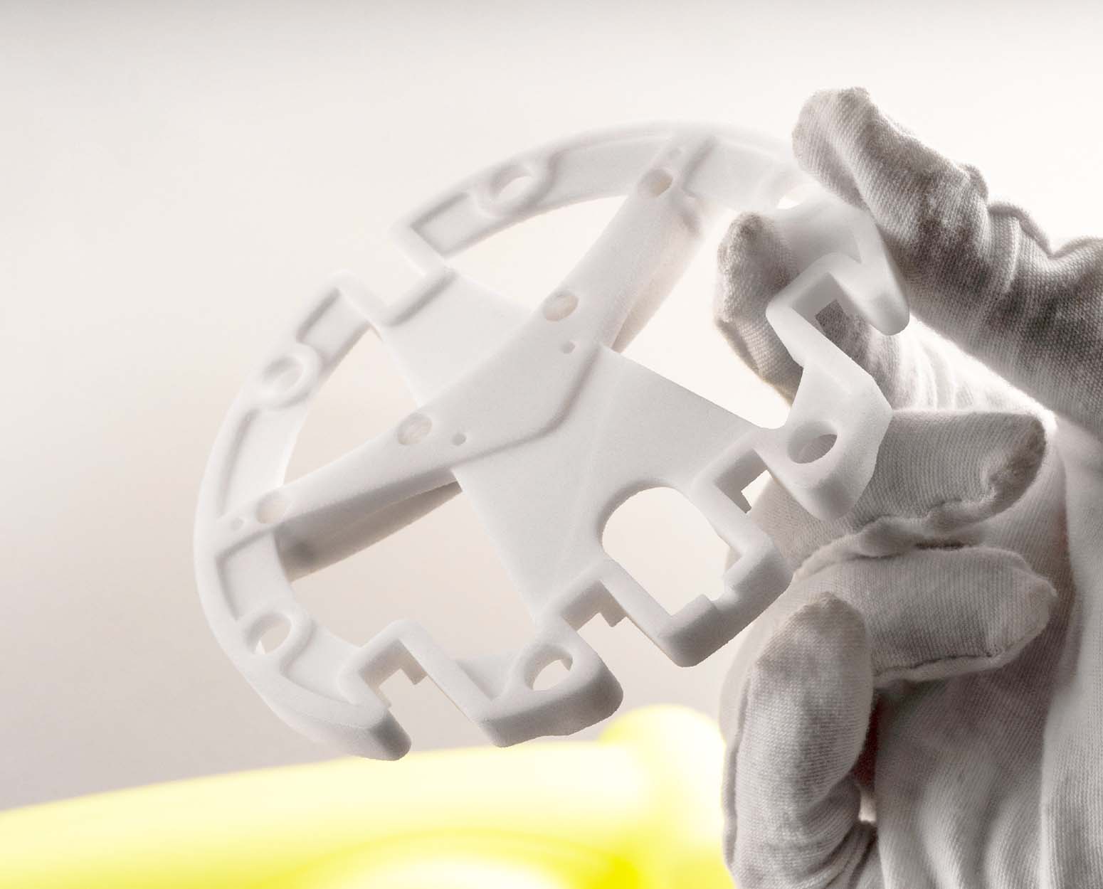 SLS printed nylon complex part