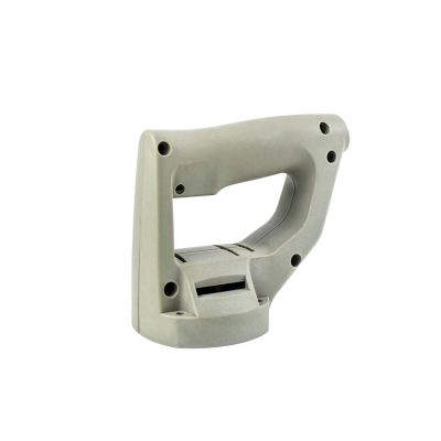 Plastic injection moulded handle for medical industry