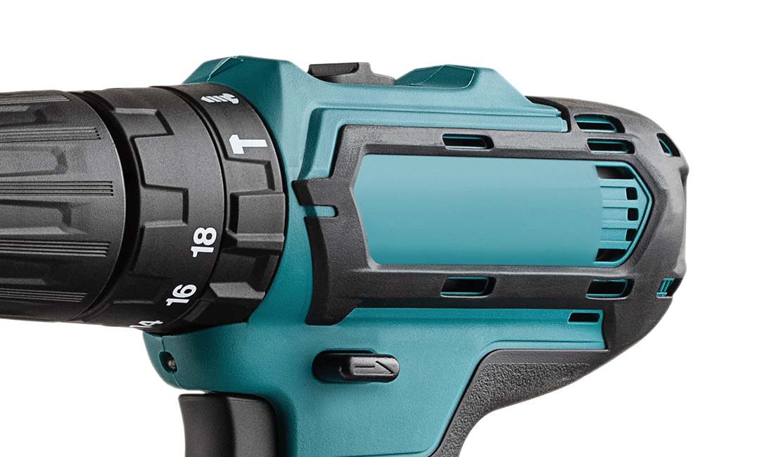 Overmoulded part with rubber moulded over another plastic