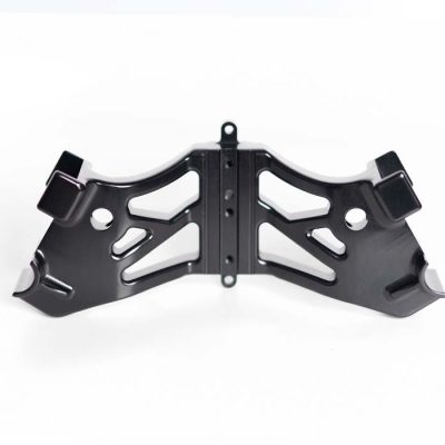 forged metal parts with black powder coated finish