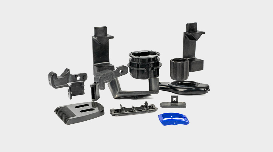 thermoplastic injection moulding material and resins