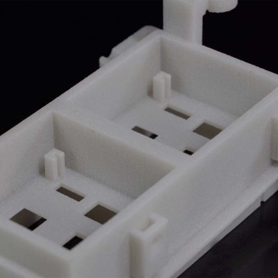 SLS 3D Printed Glass-Filled Nylon (PA12GF) solid part