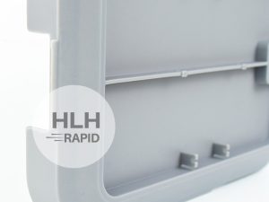 Vacuum cast part with injection-mould-like matte finish