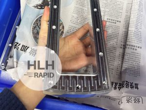 CNC Aluminium 6082 part with deburr finish