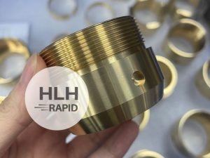 CNC Lead Brass CZ121 part - as machined