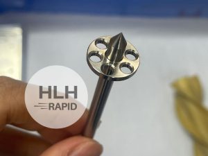 CNC Machined Titanium Grade 5 part with deburr finish