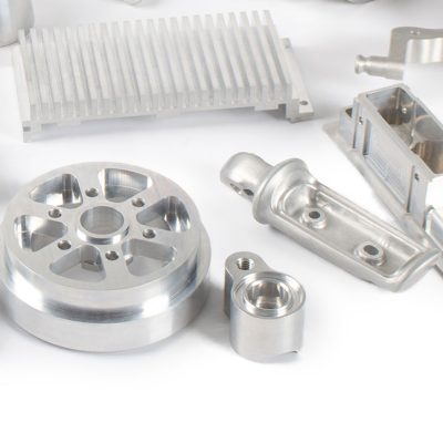 CNC metal part with 3, 4 and 5-axis machined complex precision features