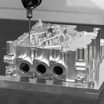Complex precision CNC machined metal part