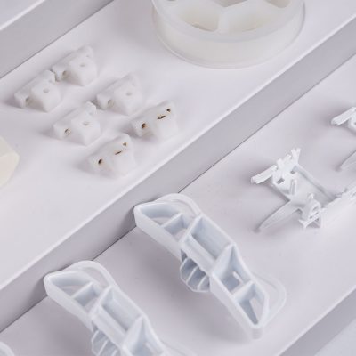 Precision CNC machined plastic part with intricate features and shapes