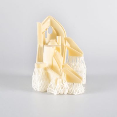 SLA as-printed part with support structures