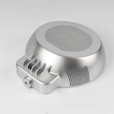 Stereolithography SLA printed enclosure with metallic paint finish