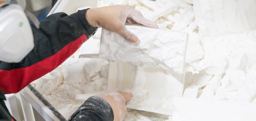 SLS 3D Printing Depowdering (powder removal) process
