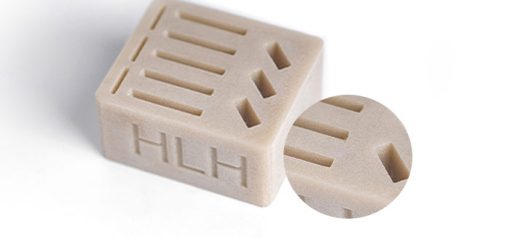 SLS 3D printed PA+GF prototype with smooth finish