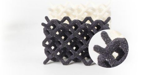 SLS TPU flexible natural black part