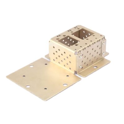 sheet metal fabricated and laser cut enclosure