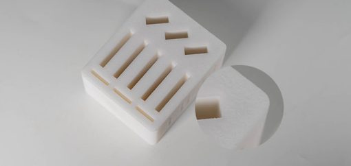 Vapour smoothed SLS PA12 (nylon) white part with extra smoothing finish